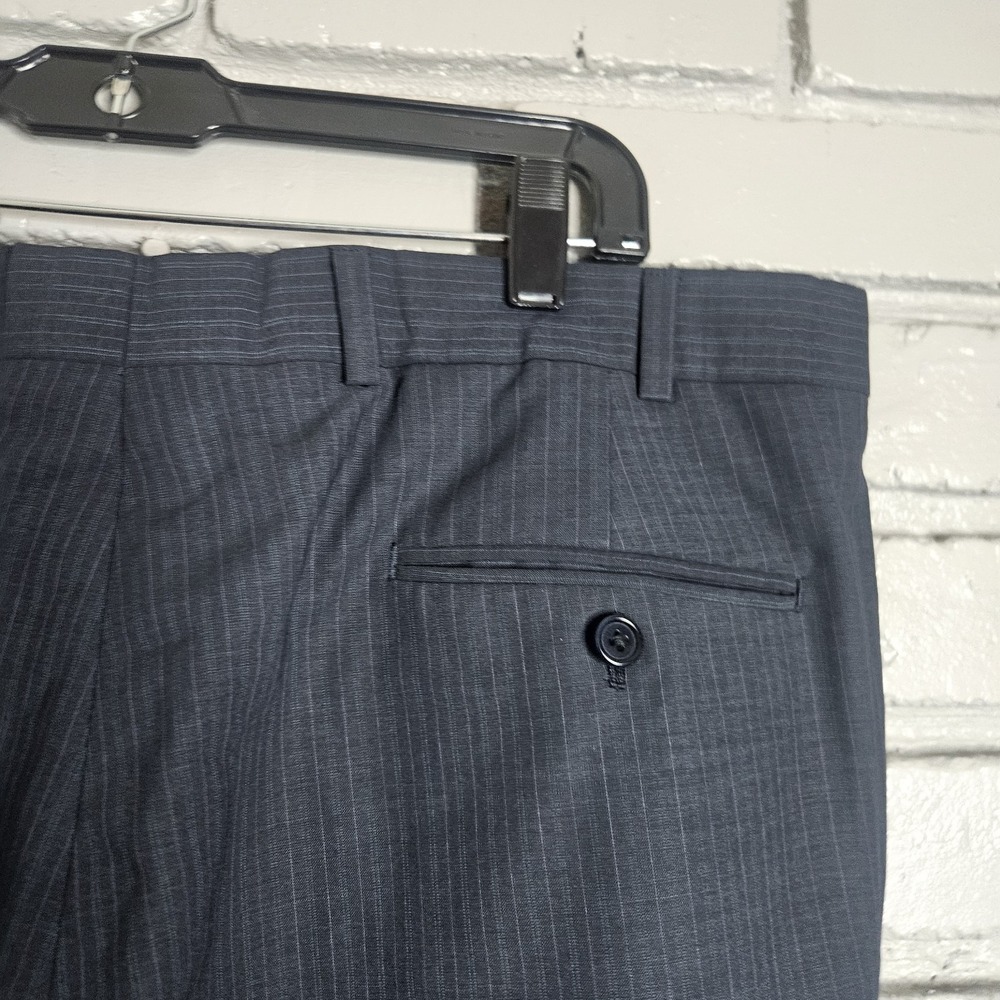Brooks Brothers Dress Pants Men Fitzgerald BrooksCool Pinstripe Wool Blend 39x29 - Picture 5 of 9